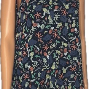 Roxy Girl Navy Tropical Print Dress